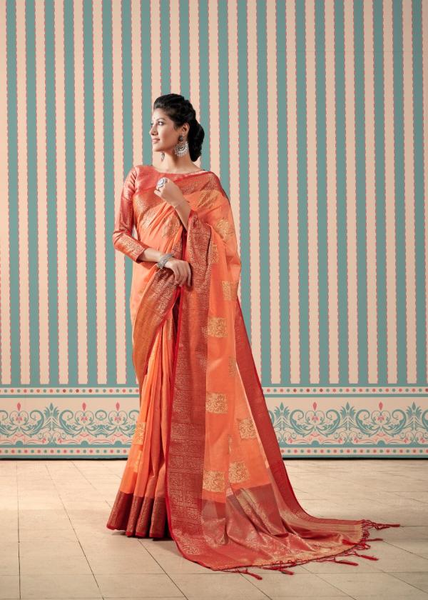 Rajyog Aaravi Silk Ocassional Linen Saree Collection